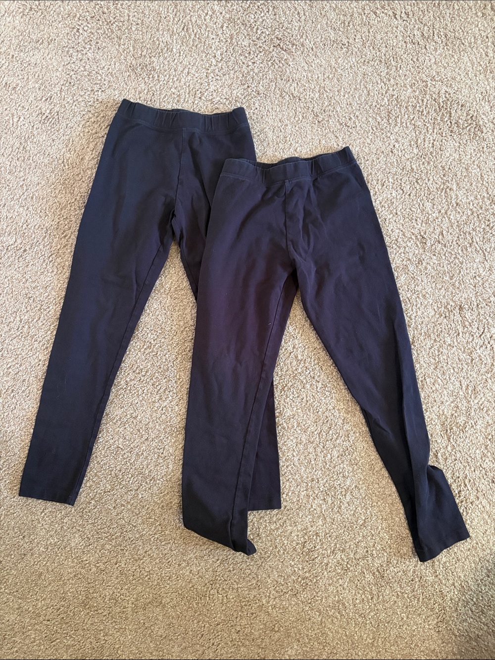 Primary Girls Navy Blue Leggings - 2 Pack